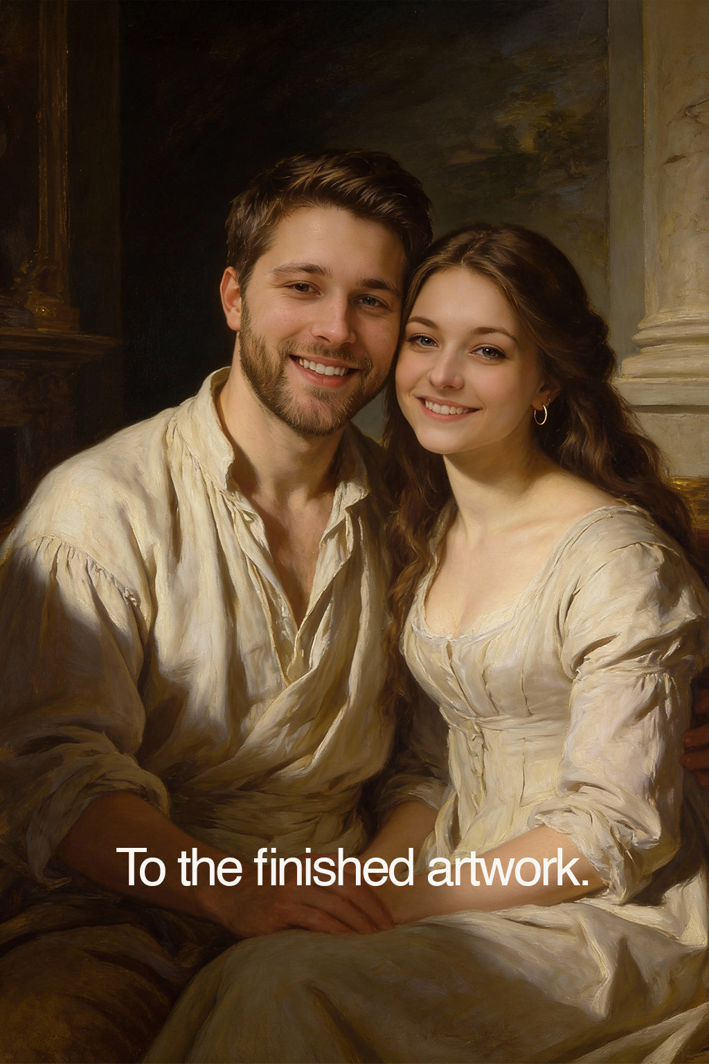 Custom Classical Portrait — Museum-Quality Print (30 × 40 cm - 11.8" × 15.7")