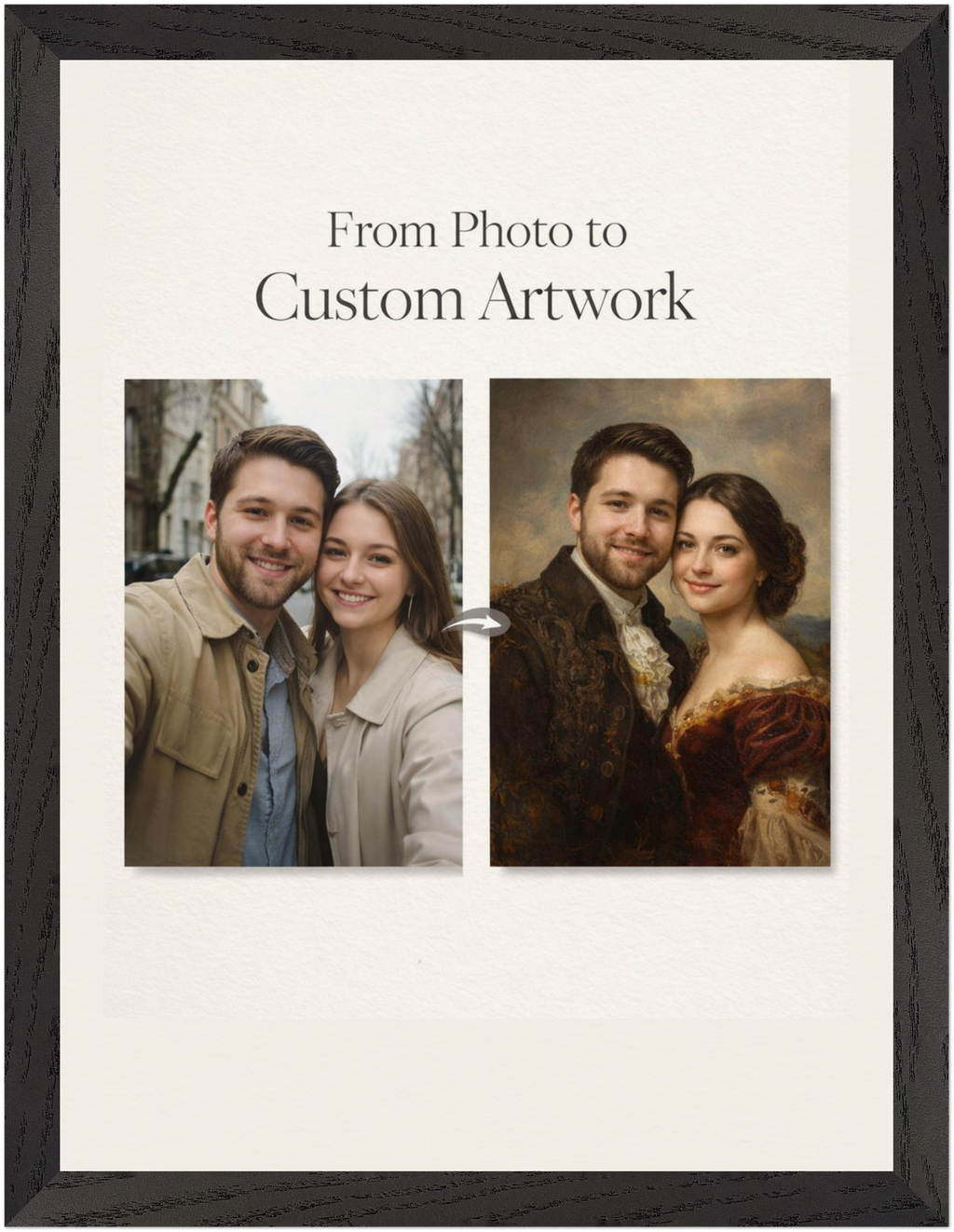 Custom Classical Portrait — Museum-Quality Print (30 × 40 cm - 11.8" × 15.7")