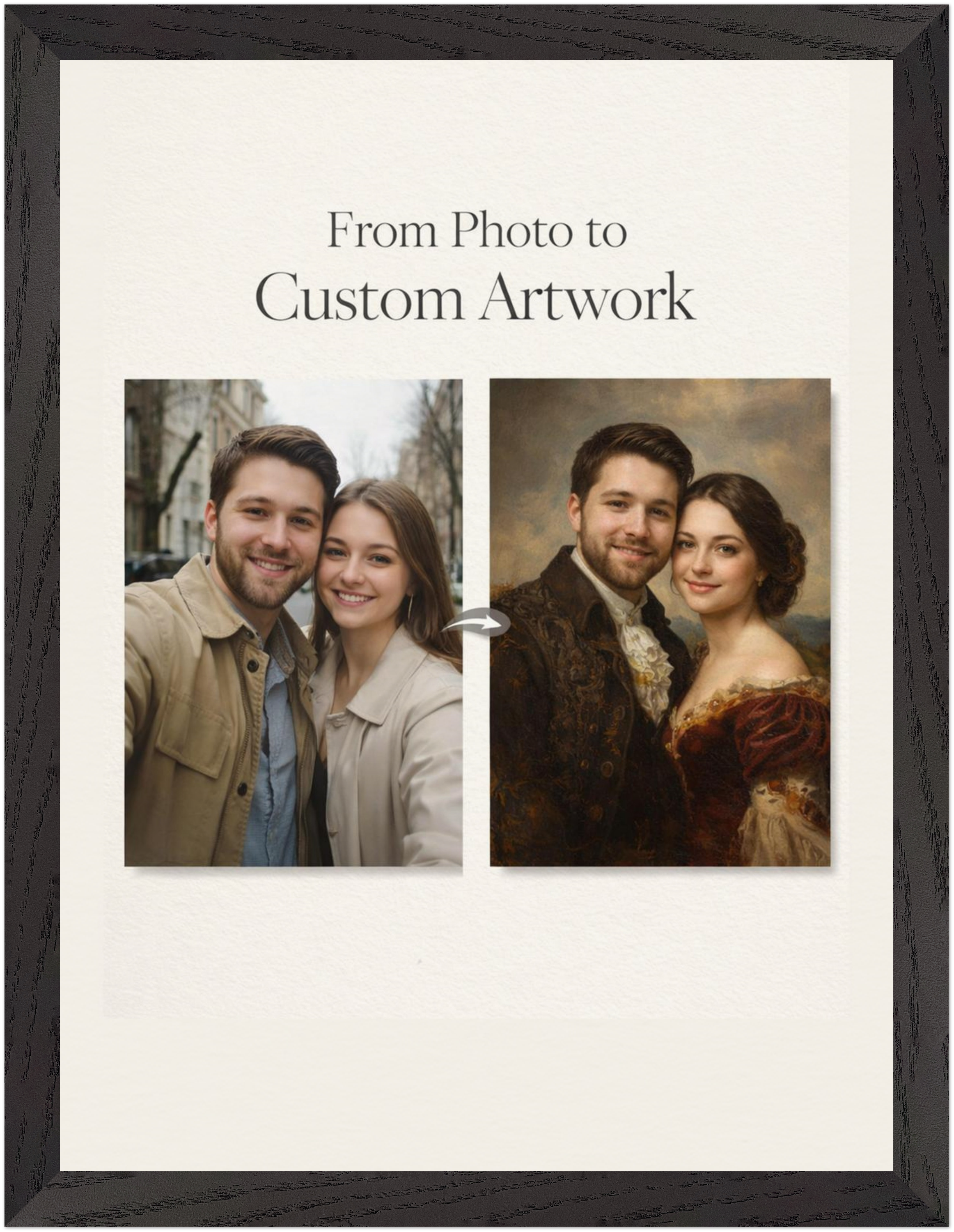 Custom Classical Portrait — Museum-Quality Print (30 × 40 cm - 11.8" × 15.7")