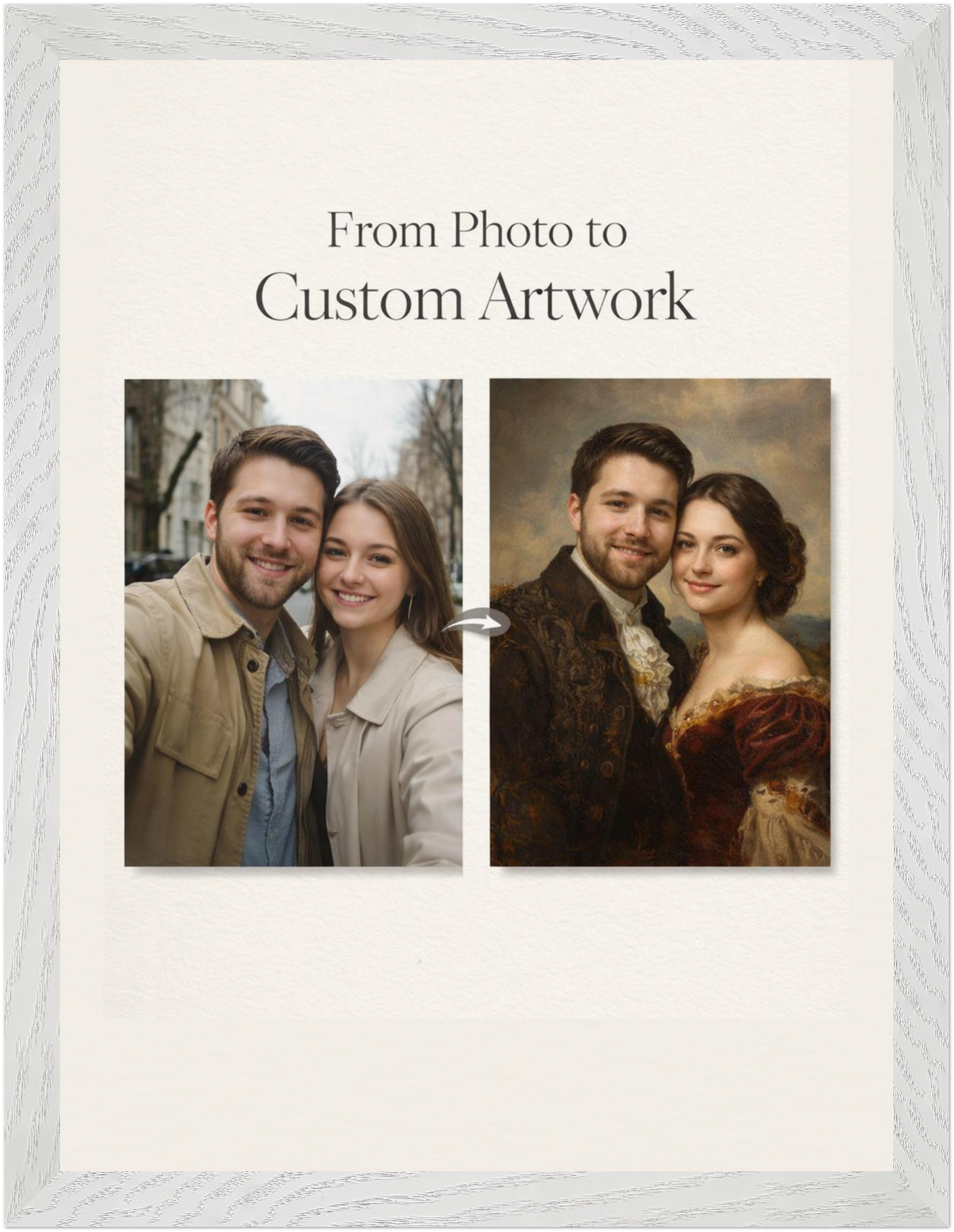 Custom Classical Portrait — Museum-Quality Print (30 × 40 cm - 11.8" × 15.7")