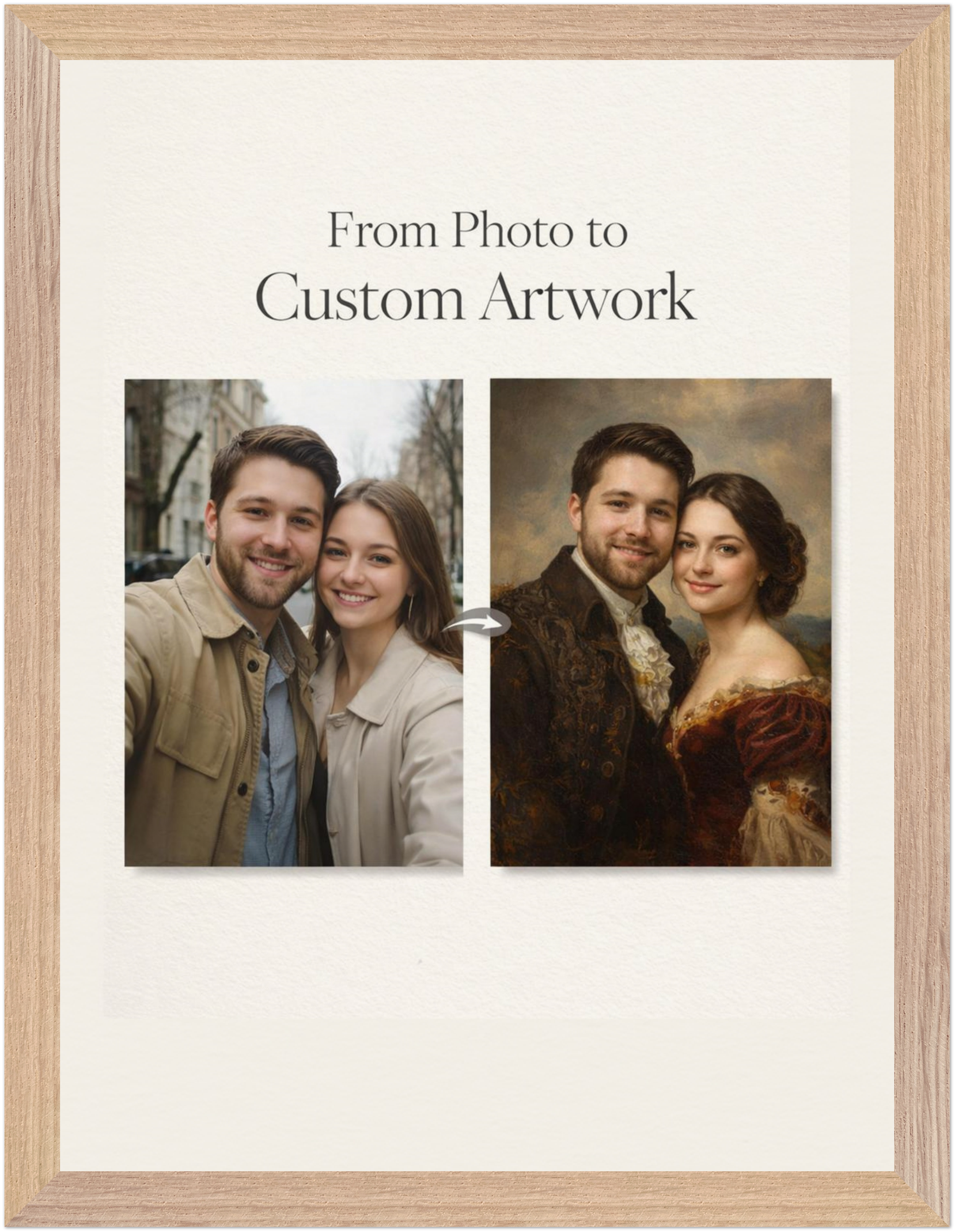 Custom Classical Portrait — Museum-Quality Print (30 × 40 cm - 11.8" × 15.7")